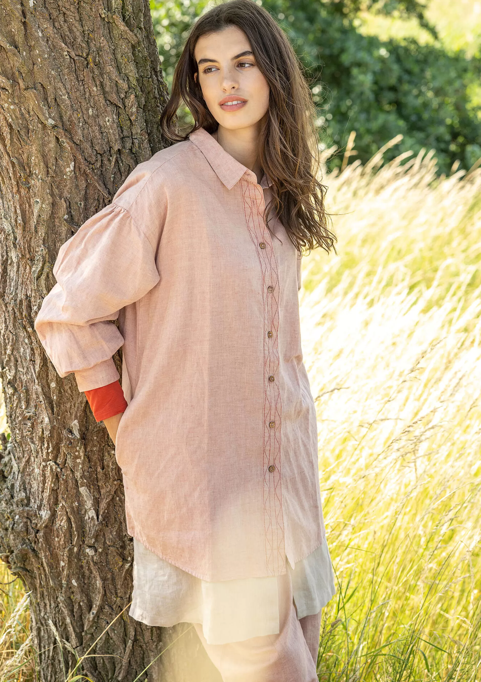 Clearance Bluse Dunes Aus Bio-Baumwolle/Leinen Pullover & Shirts