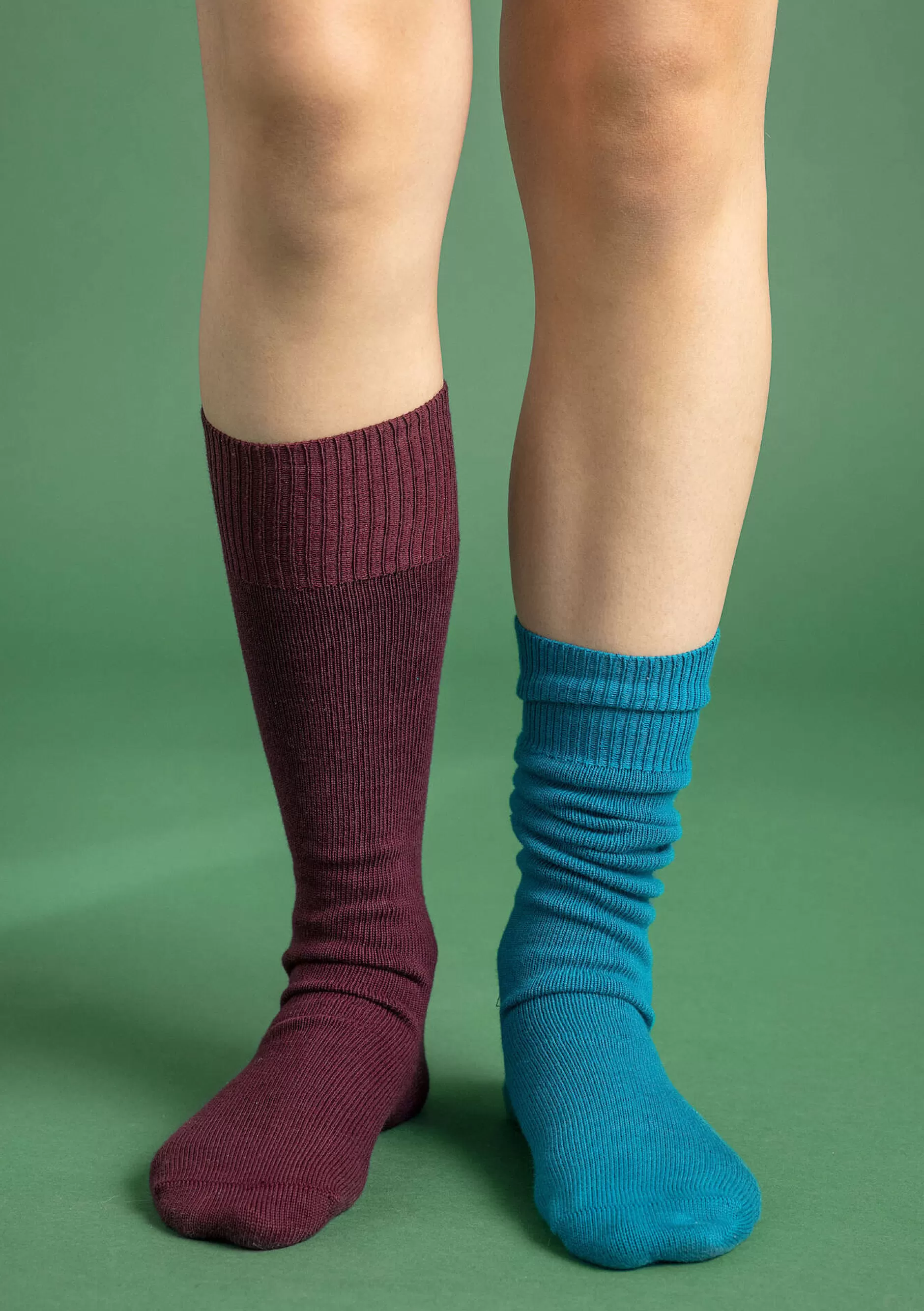 Flash Sale Einfarbige Kniestrümpfe Aus Bio-Baumwolle Socken & Strumpfhosen | Accessoires