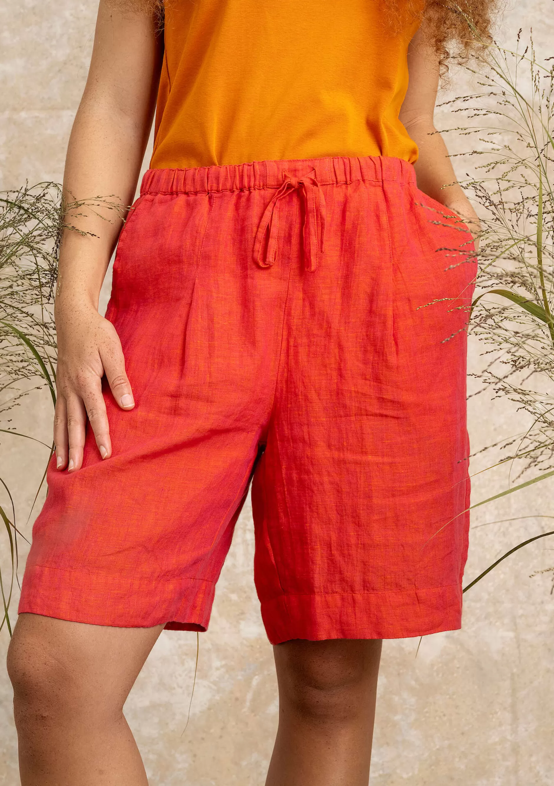 Cheap Shorts Aus Leinengewebe Hosen | Leinenkleidung