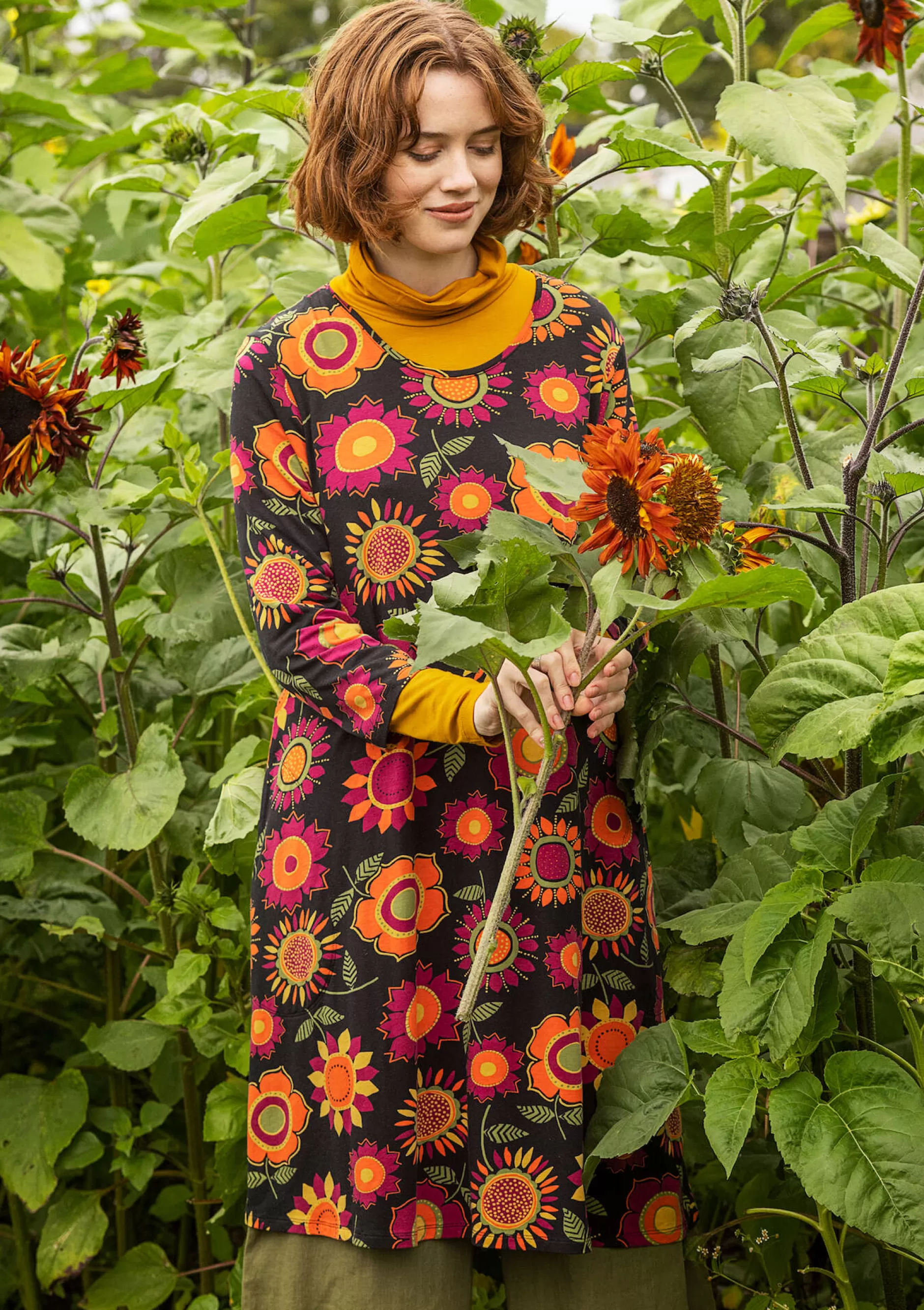 Best Trikotkleid Sunflower Aus Lyocell/Elasthan Kleider | Sonnenblumen für UNHCR