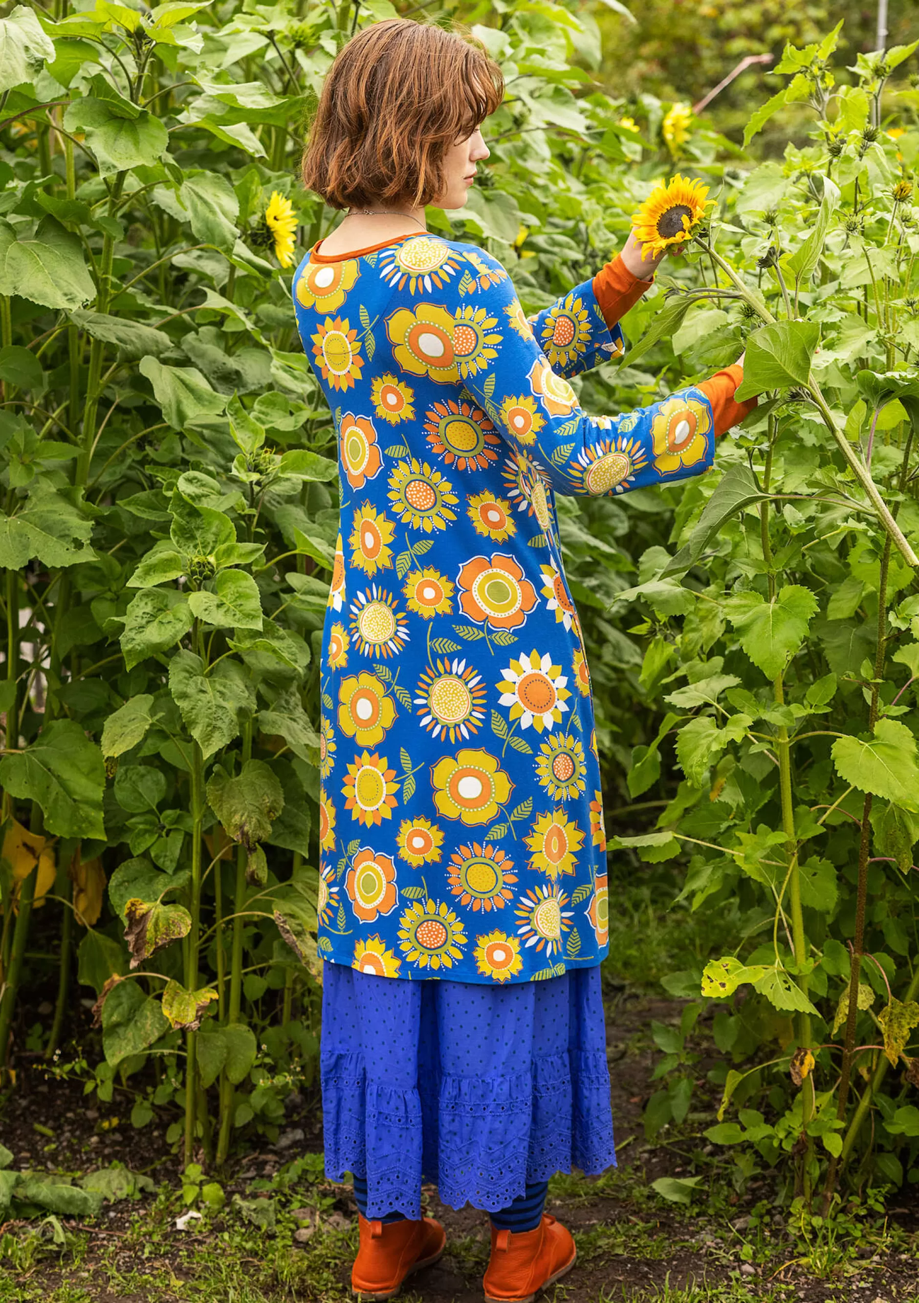 Fashion Trikotkleid Sunflower Aus Lyocell/Elasthan Kleider | Sonnenblumen für UNHCR